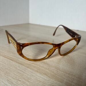 Vintage Christian Dior 2765 10 Sunglasses Brown Gold 59-14